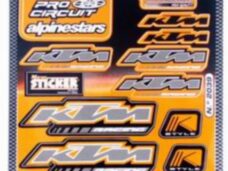 stickerset falko sponsor Dunlop/KTM/Twin air oranje 13-delig universeel 982039