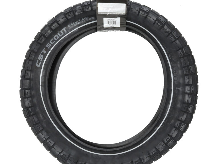 Buitenband Cst + Reflectie Scout 20x4.0 Zwart Fatbike