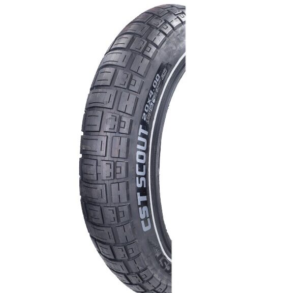 buitenband CST + reflectie Scout 20x4.0 zwart fatbike