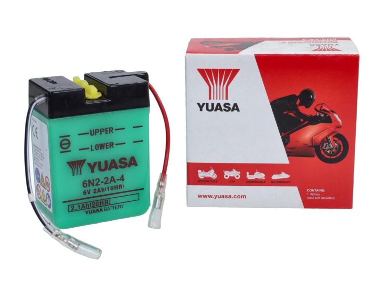 Yuasa 6N2-2A droge 6V accu voor Honda SS50 brommer