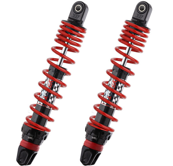Schokbrekerset yss hybrid DTG maxi scooter 400mm rood — geschikt voor Honda Forza