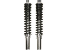 Kit d'amortisseurs MDI 365 mm chromé noir pour cyclomoteurs Honda MB et MT