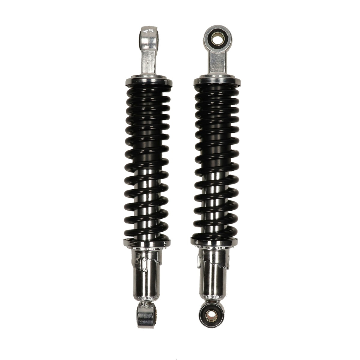 DMP schokbrekerset 310mm zwart chroom voor Honda MB MT brommer