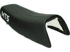 Asiento doble negro completo para ciclomotor Honda, calidad europea.
