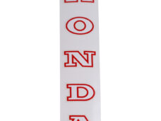 Voorvork sticker wit rood voor Honda brommer scooter