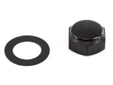 Balhoofdmoer bovenplaat zwart Honda MB MTX stuurhoofd