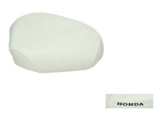 Zadeldek Xtreme wit carbon met schuim voor Honda Camino brommer
