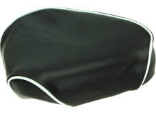 Xtreme black seat cover with white trim for Honda Camino moped