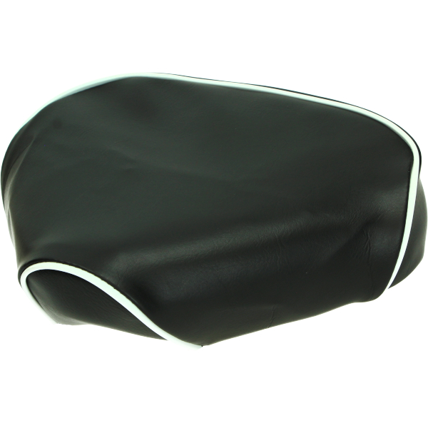 Zadeldek Xtreme zwart met witte bies voor Honda Camino brommer