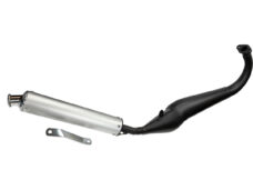 Tecno Evo-1 black exhaust for Honda MB5 moped