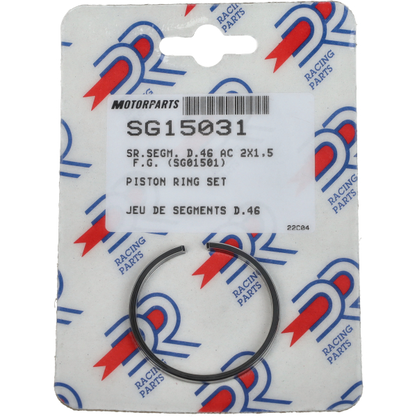 Zuigerveerset DR 70cc 46mm voor Honda Scoopy en Camino brommer