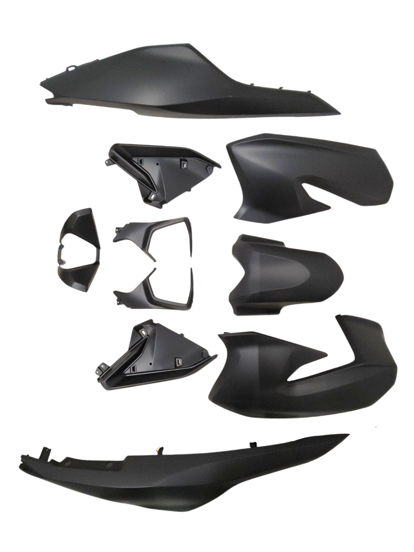 Plaatwerkset Voor Honda Forza 300 Zwart Mat 13-delig - Afbeelding 2