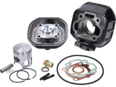 Cylindre Polini LC avec culasse 65 cm³ 46 mm pour cyclomoteurs Honda PX et Camino