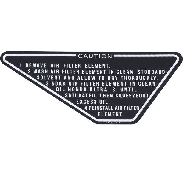 Sticker accudeksel zwart — geschikt voor Honda mb5