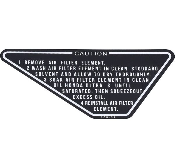 sticker accudeksel zwart honda