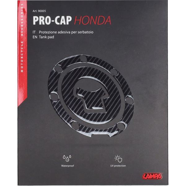 Lampa tankdopafdekking carbon 7-gaats voor Honda