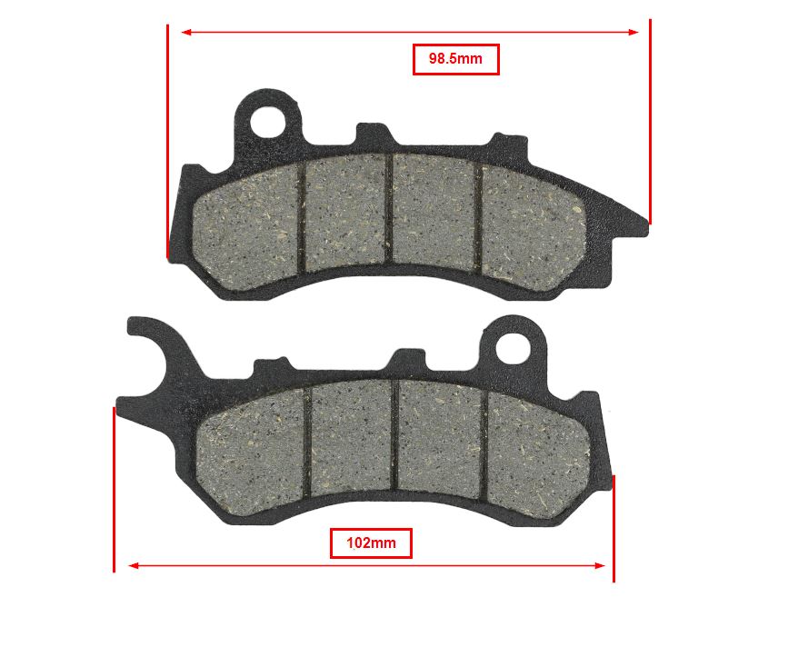 Remblokset Newfren Voor Honda Zoomer 110, Pcx 125/150 En Sh125 (fd0577) - Afbeelding 4