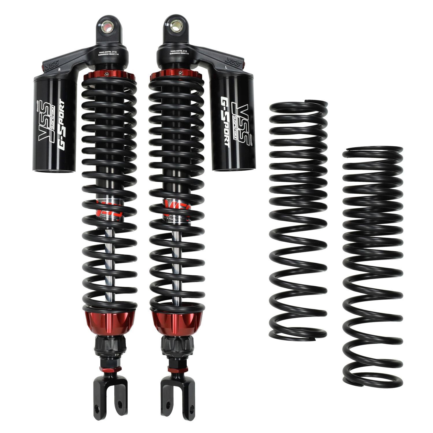 YSS G-Sport Black schokbrekerset 445mm voor Honda ADV350 achter