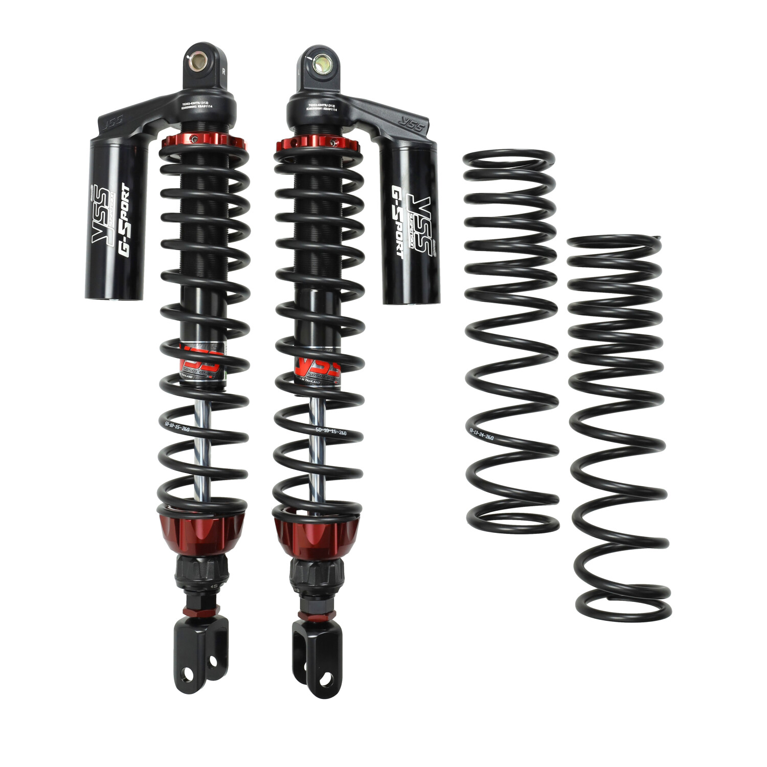 YSS G-Sport Black Series achterschokbrekerset voor Honda Forza 300 en 350