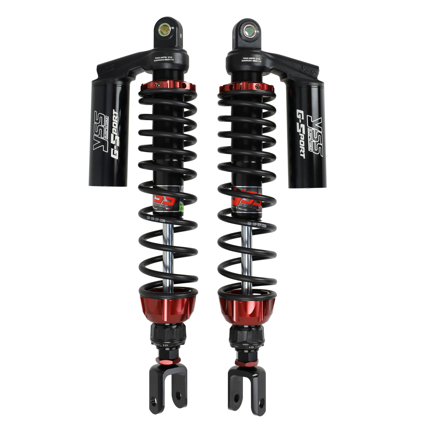 YSS Black Series achterschokbrekerset hydraulisch voor Honda Forza 300 en 350