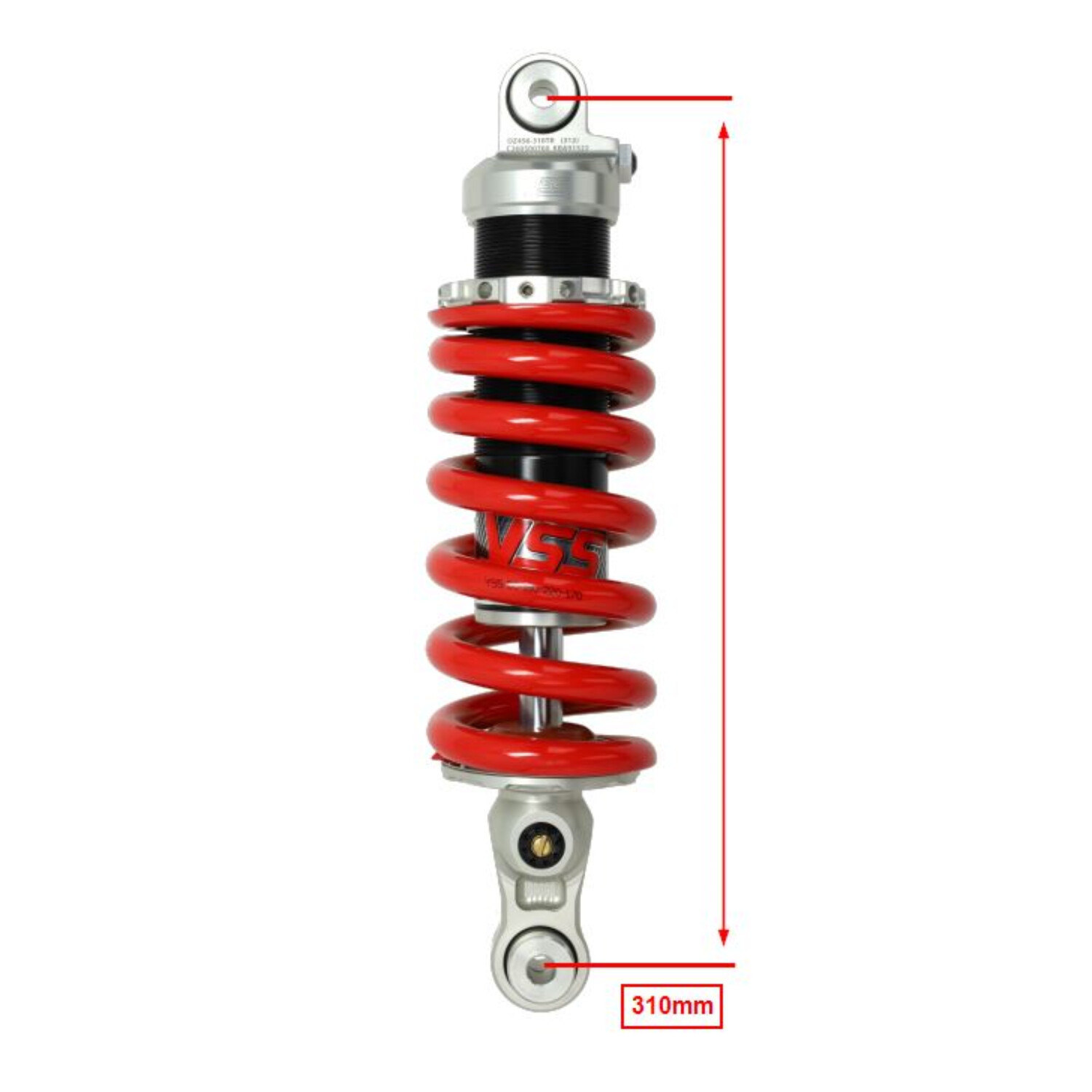Schokbreker Yss Achter Hydraulisch Top Line 310mm Voor Honda X-adv 750 - Afbeelding 2