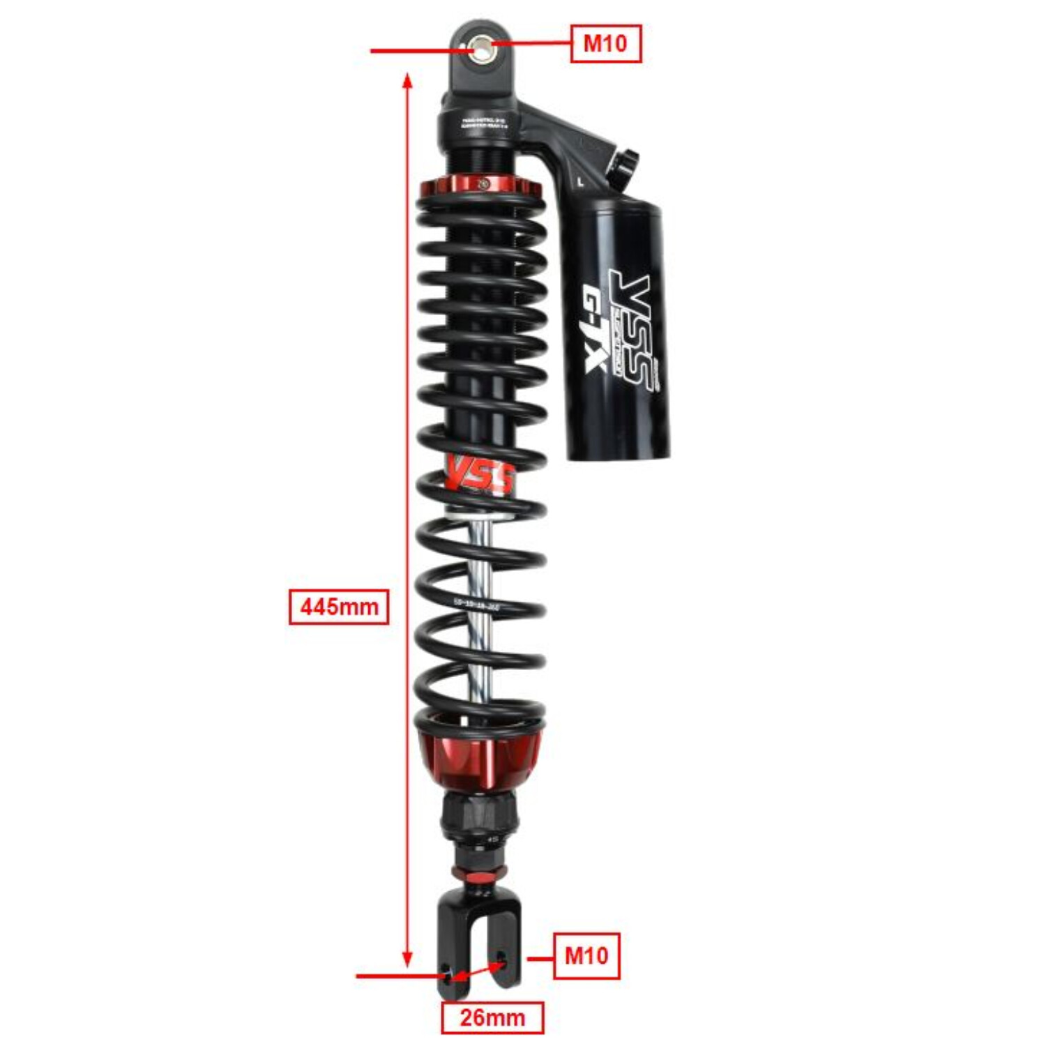 Schokbrekerset Yss Achter Hydraulisch G-tx Black Series Voor Honda Adv350 - Afbeelding 2