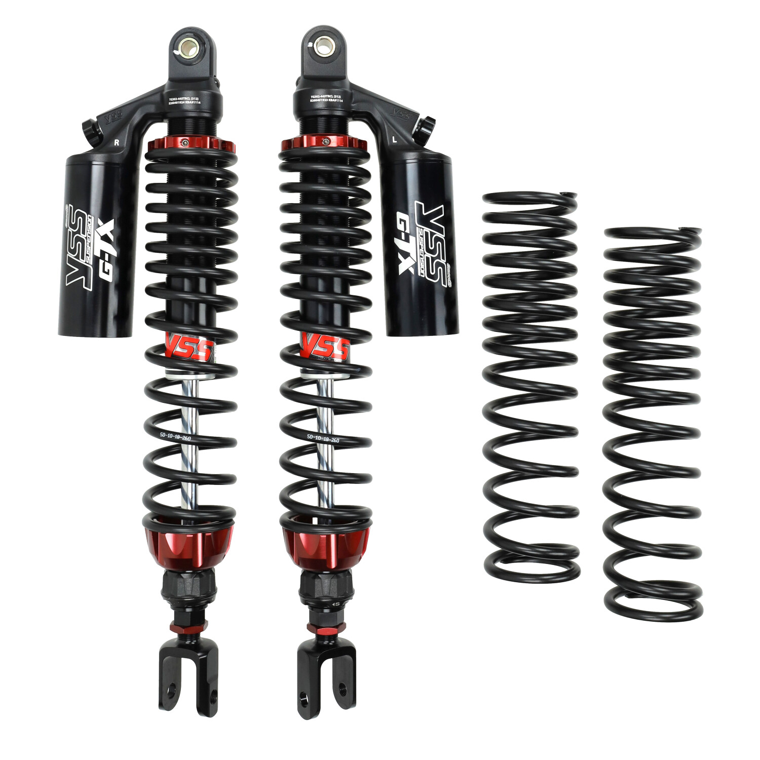 YSS schokbrekerset achter zwart voor Honda ADV350 maxiscooter