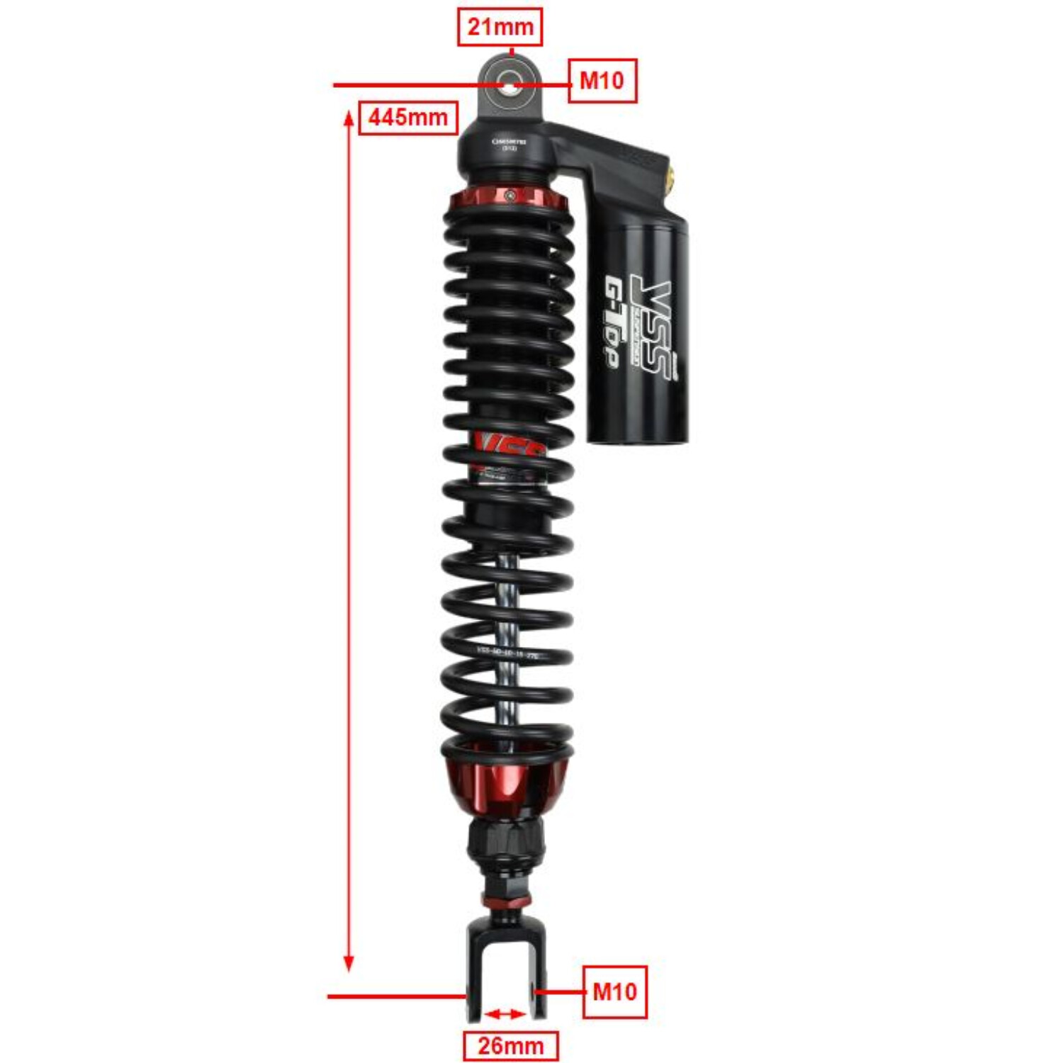 Schokbrekerset Yss Achter Hydraulisch G-top Black Series Voor Honda Adv350 - Afbeelding 2