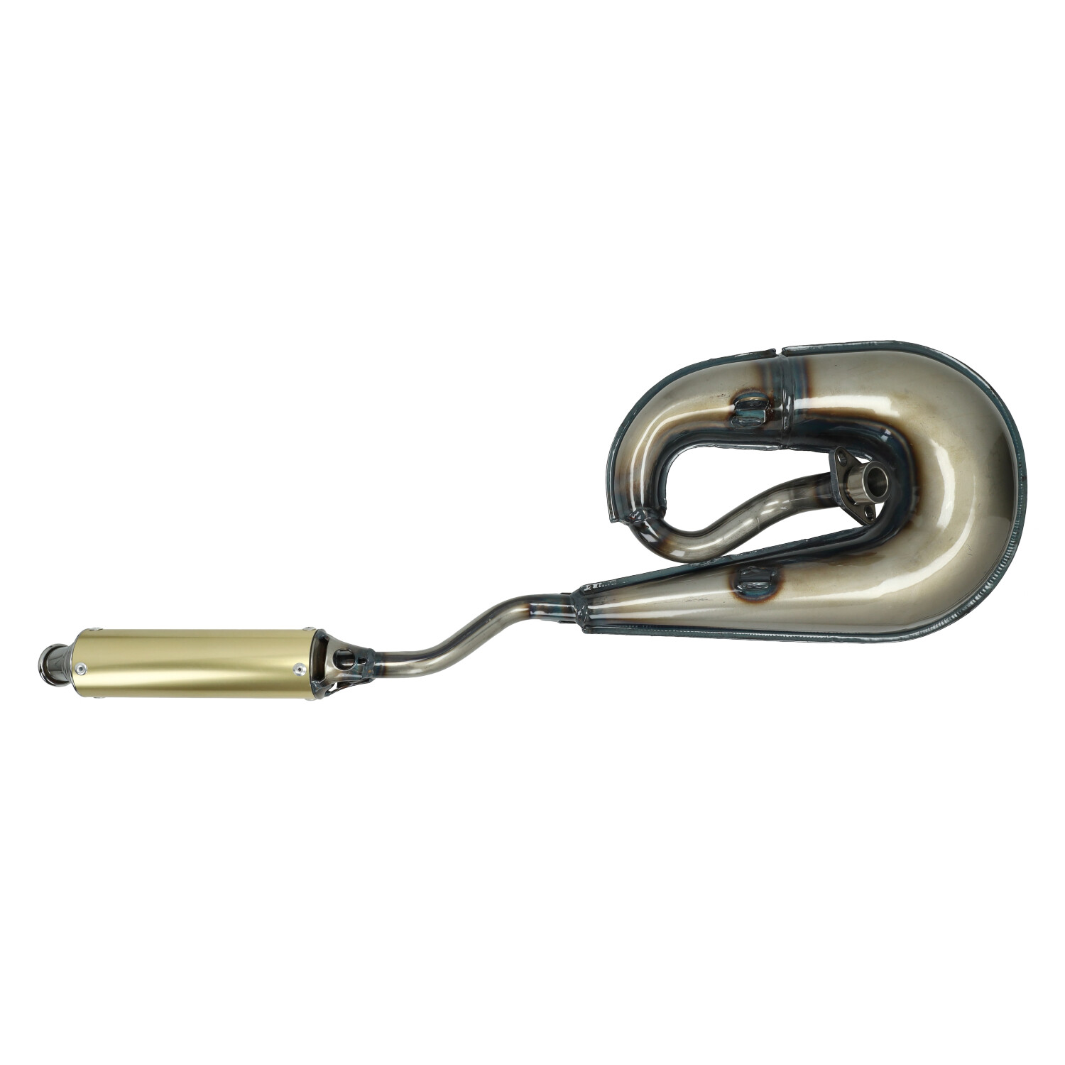 Uitlaat Tecno Circuit Blank/goud Voor Honda Camino - Afbeelding 3