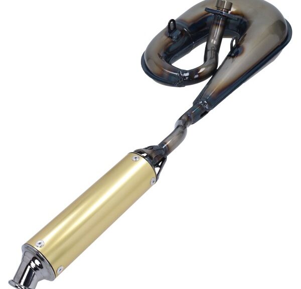 uitlaat tecno circuit (made in EU) blank/goud honda