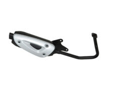 Uitlaat tecno standaard model straight 10 inch zwart kisbee 4t