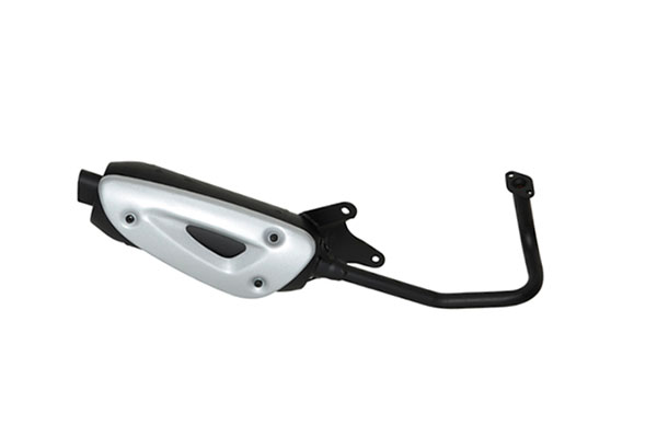 Uitlaat tecno standaard model straight 10 inch zwart kisbee 4t