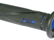 Handvatset progrip (made in Italy) zwart/blauw bromfiets