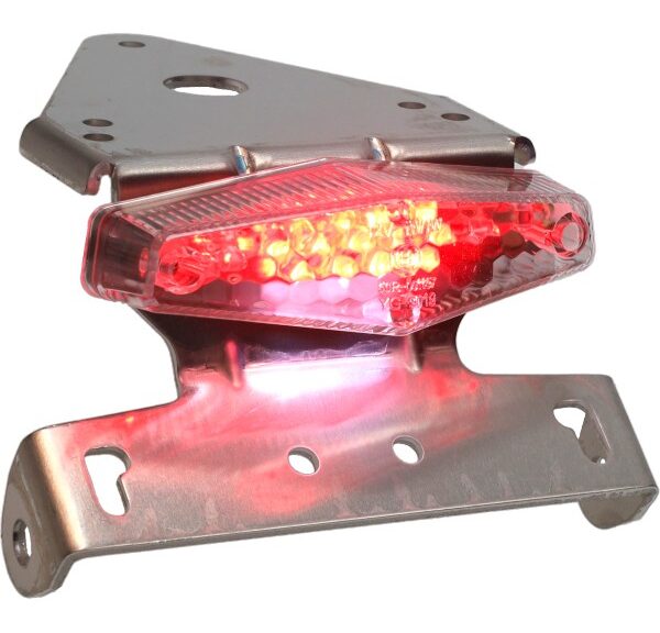 achterlicht DMP led+kent plaathouder alu/transparant universeel