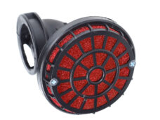 Powerfilter Malossi 90 Graden E8 32mm Zwart/rood Bromfiets 046199