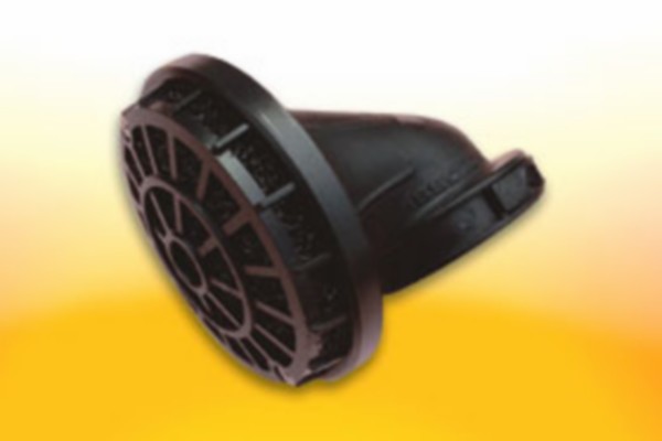 powerfilter malossi 90 graden e8 32mm zwart/rood bromfiets 046199