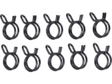 Knijpveerklem Malossi benzineslang 9.8x10.4mm zwart 10pcs 212187x