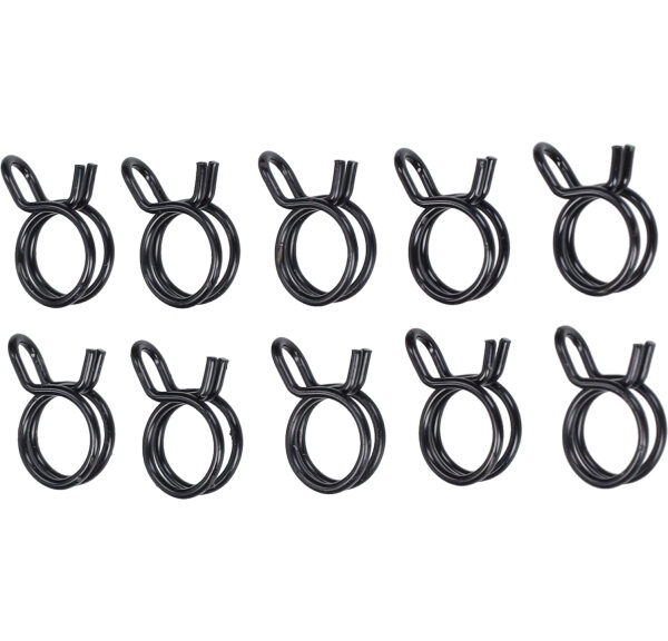 Knijpveerklem Malossi benzineslang 9.8x10.4mm zwart 10pcs 212187x