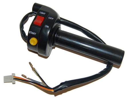 Gashendel DMP + stuurschakelaar compleet universeel scooter