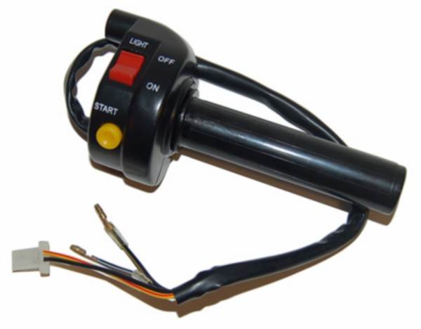 gashendel DMP + stuurschakelaar compleet universeel scooter=op=op