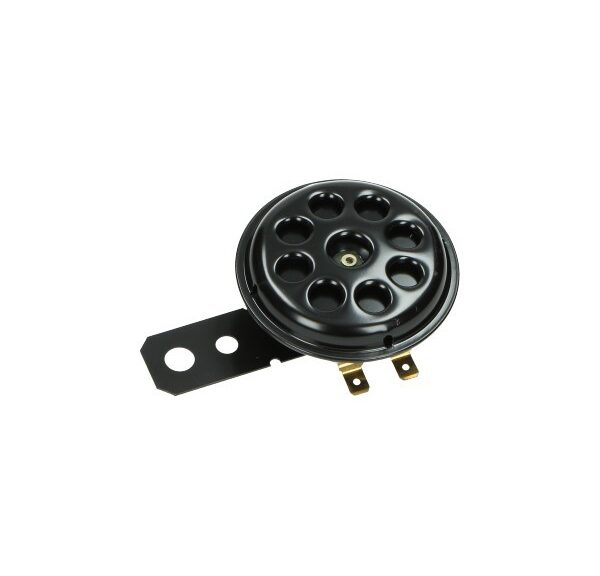 claxon DMP 6v gelijk universeel 70mm zwart bromfiets