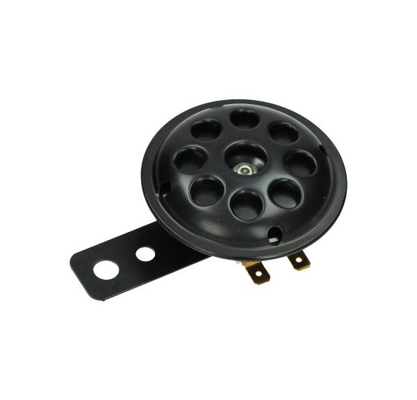 claxon DMP 12v gelijk universeel 70mm zwart bromfiets