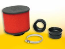 powerfilter malossi ovaal recht diameter 42-50-58.5mm foam red filter e15 0413434