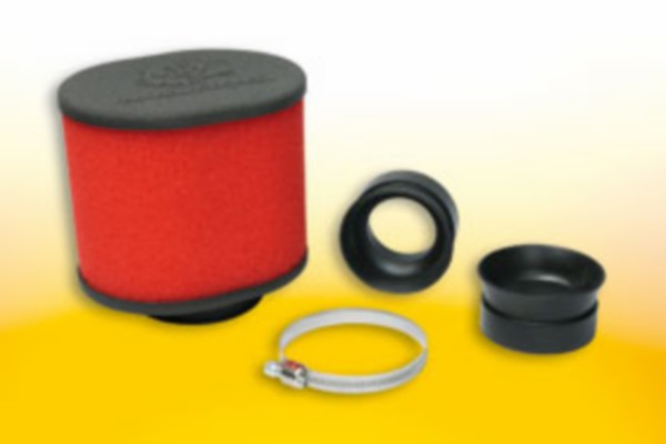 powerfilter malossi ovaal recht diameter 42-50-58.5mm foam red filter e15 0413434