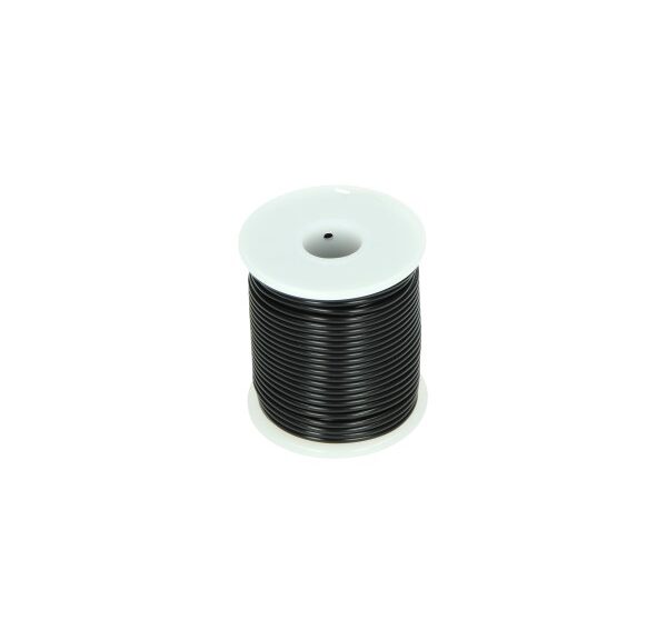 Electrisch draad 30m zwart per rol