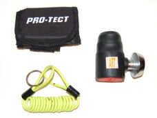 Schijfremslot pro-tect art 4-sterren + + memory kabel 16mm zwart/chroom