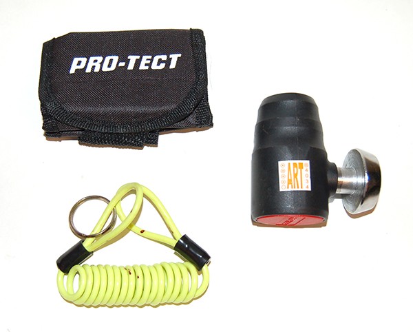 schijfremslot pro-tect art 4-sterren + + memory kabel 16mm zwart/chroom 419250