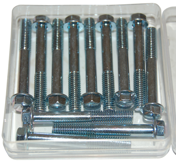 Bout zeskant 8mm kop flens m6x45mm