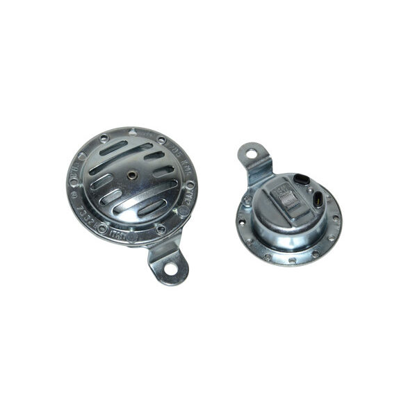Claxon effe 6v wissel o.a. 74mm aluminium camino — geschikt voor Tomos