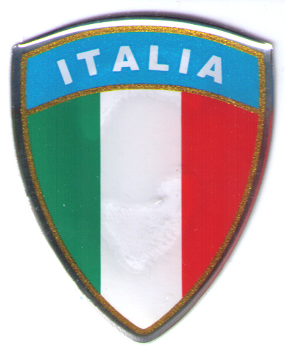 Sticker universeel vlag italie groot 3d per stuk